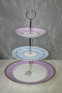 BB3TP1 3 Tier porcelain cup cake stand $10.50. 3 available for hire