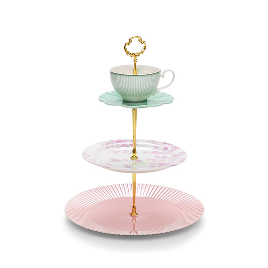 BB3TP3 3 Tier porcelain cup cake stand $10.50. 2 available for hire