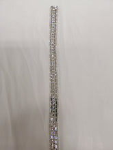 BBB8 fitted belt fully diamante and  lined with satin. Closed with hooks size 10
