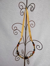 BBHS22. Striking, autumn colors beaded bridal horseshoe. Hand crafted in NZ.
