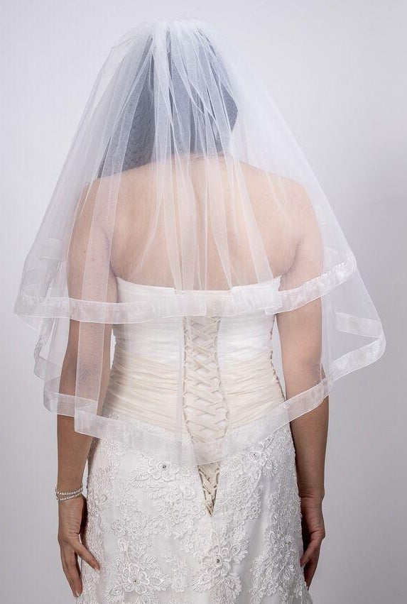 BBV2 2 layer organza veil. Perfect addition to most bridal gowns