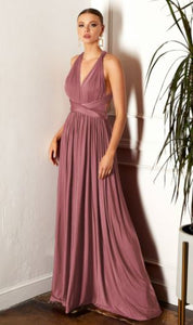 BM1070 Cinnamon Rose.  Multiway gown and bandeu. Available to order. $199.00