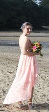 11236 Pink high low v neck dress  size 10.
