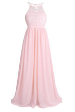 G20216. Pink lace and chiffon halter flower girl/ party dress age 10.