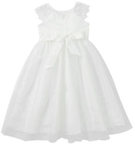 G20229 White, lace and tulle. Party, communion, flower girl dress age 12.
