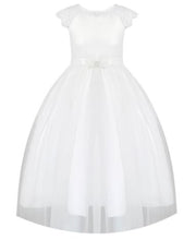 G20229 White, lace and tulle. Party, communion, flower girl dress age 12.