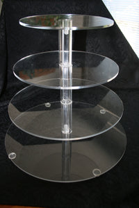 BB4TCS 4 Tier acrylic cup cake stand $43.50